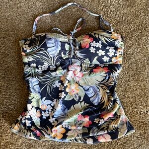 NWOT Jessica Simpson “stranded in paradise” tankini Swim Top